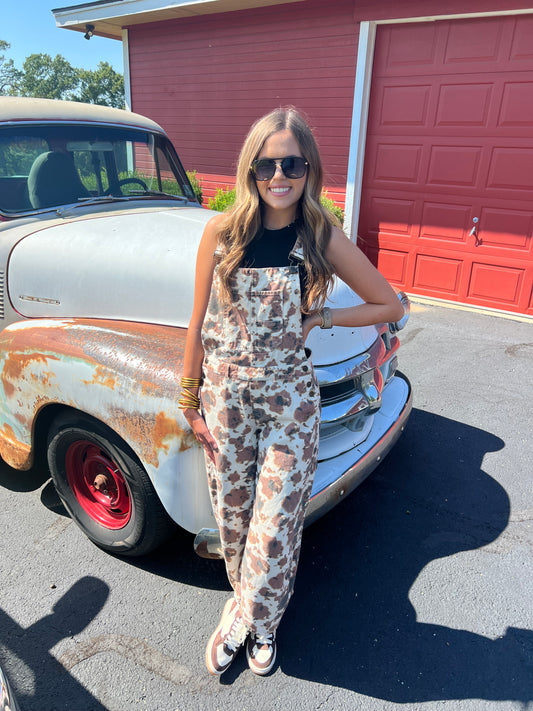 COWPRINT OVERALLS