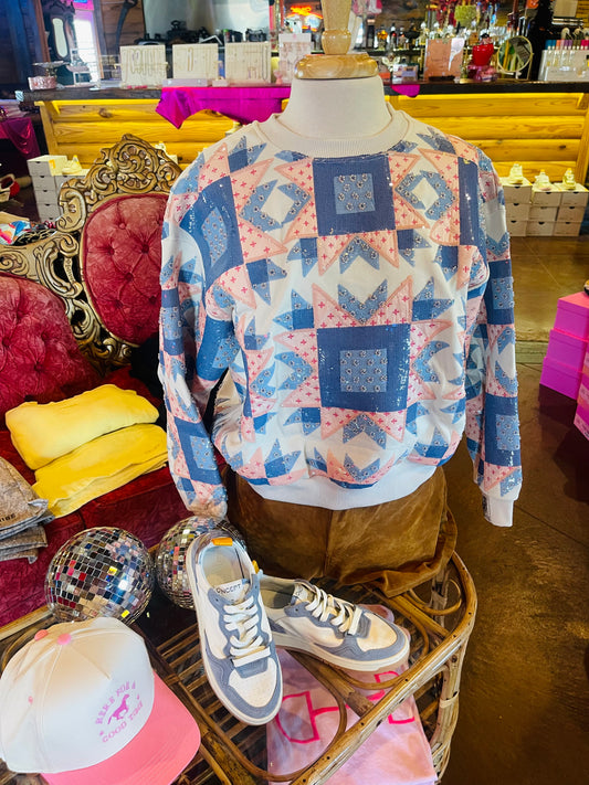 PATCHWORK SWEATSHIRT