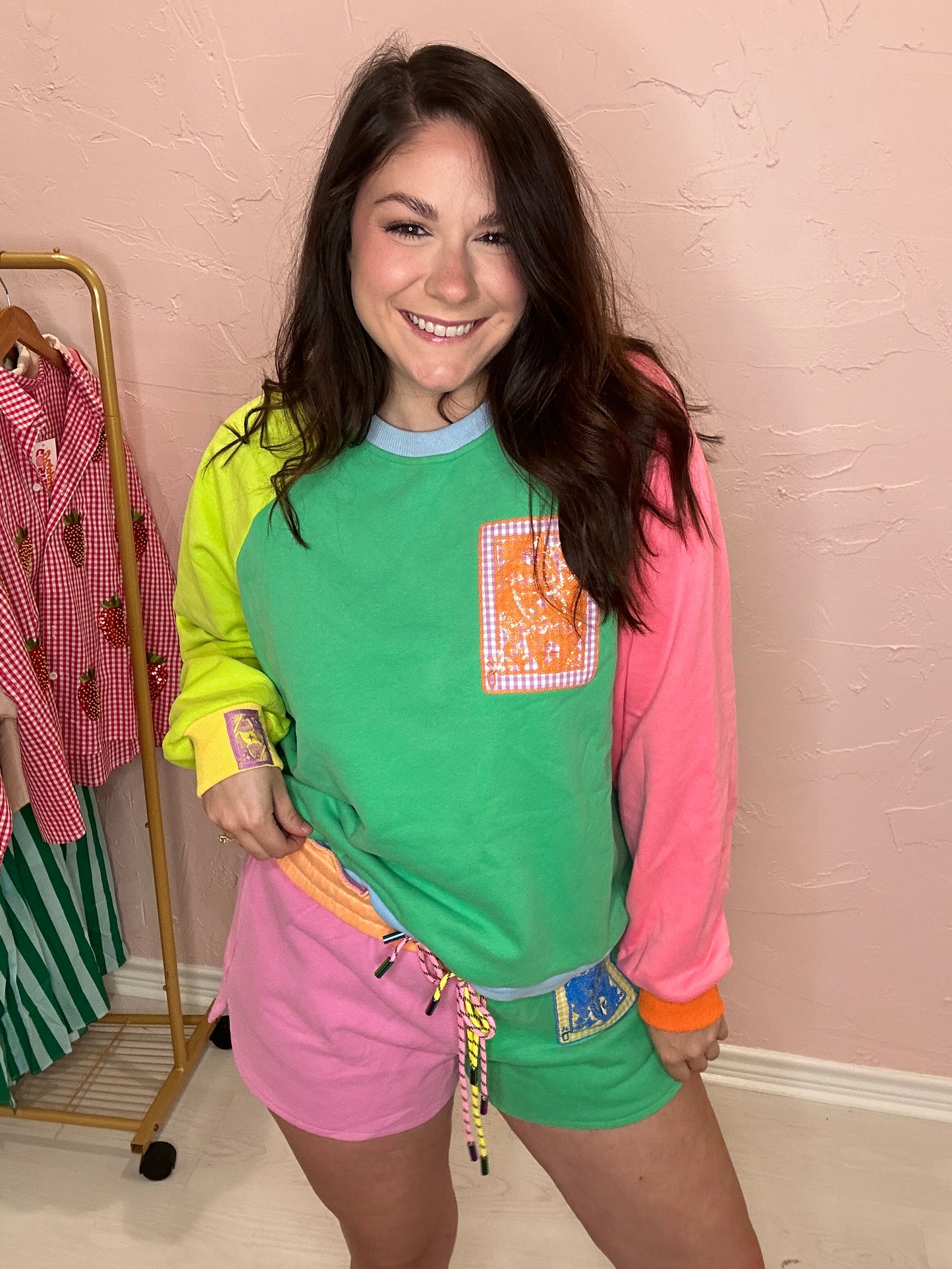COLORBLOCK TIE SHORT