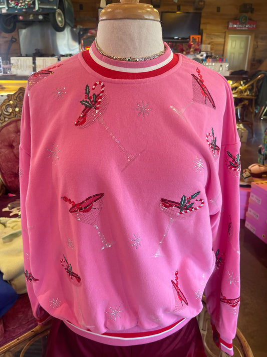 PINK COCKTAIL SWEATSHIRT