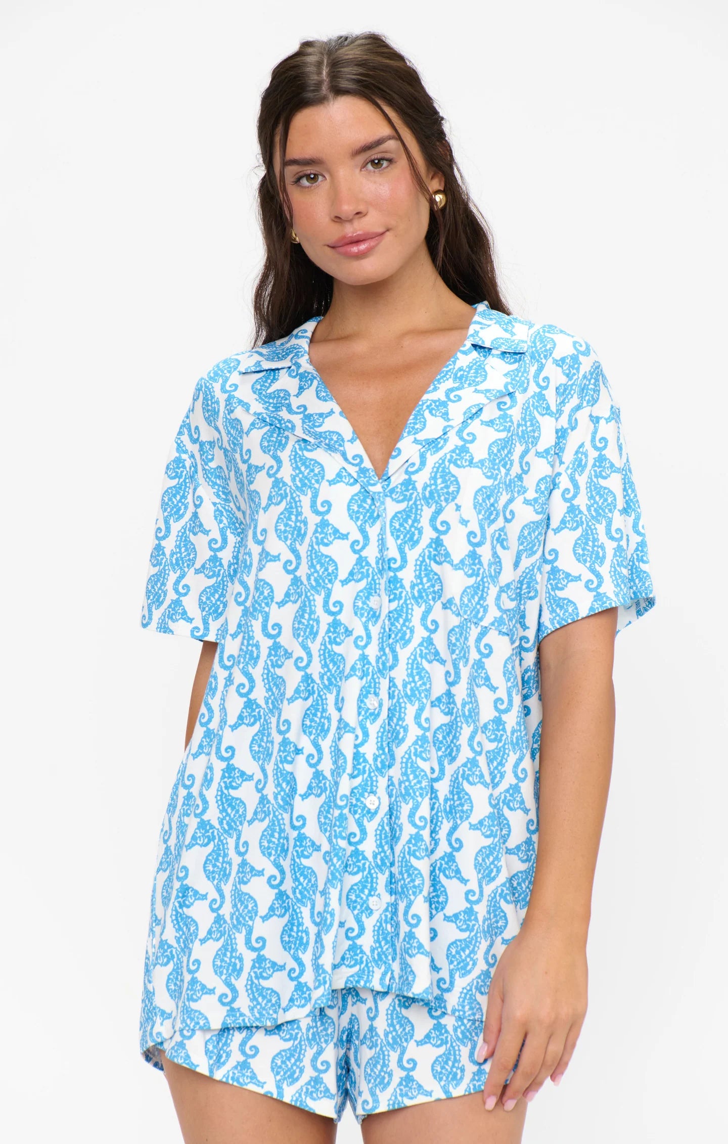 SUNDAY MORNING PJ SET SEAHORSE