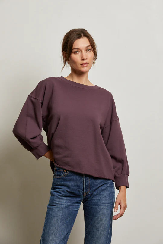 NIALL BUBBLE SLEEVE PLUM