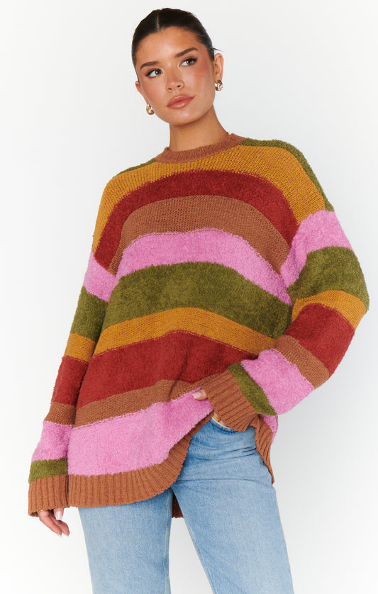 CHILLY SWEATER HUTCH MUTI STRIPE