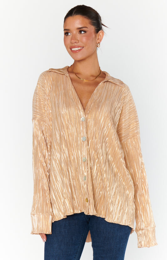 EVERYWHERE TOP GOLD PLEAT