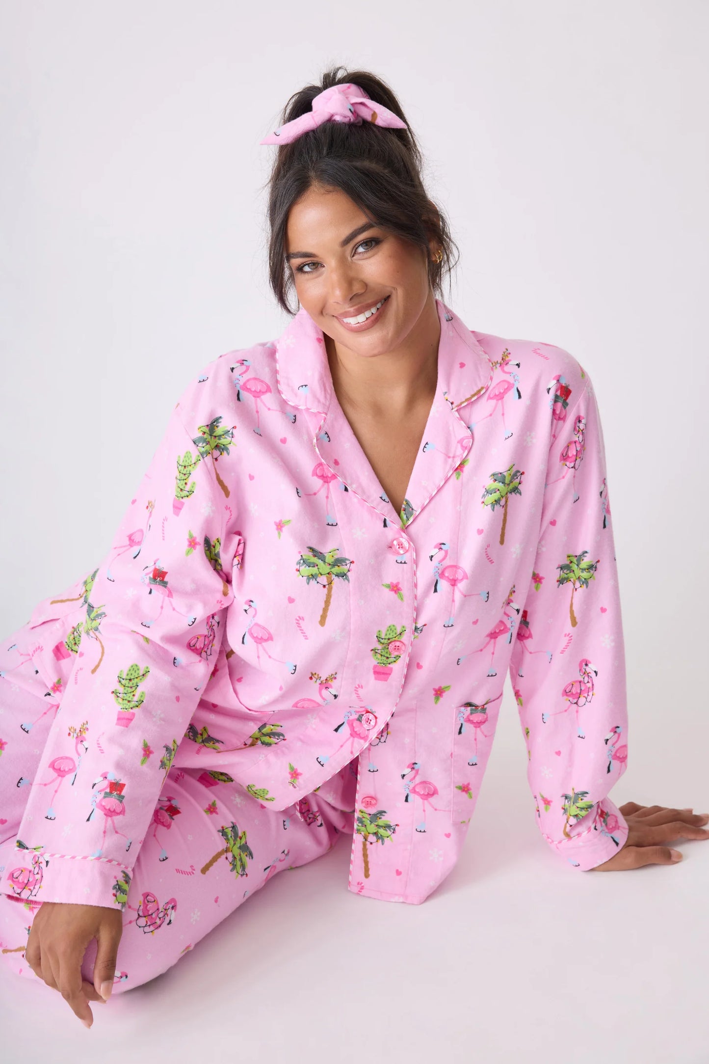 FLAMINGO FLANNEL PJ SET