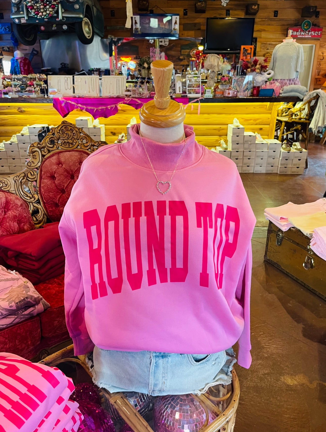 Round Top Mock neck