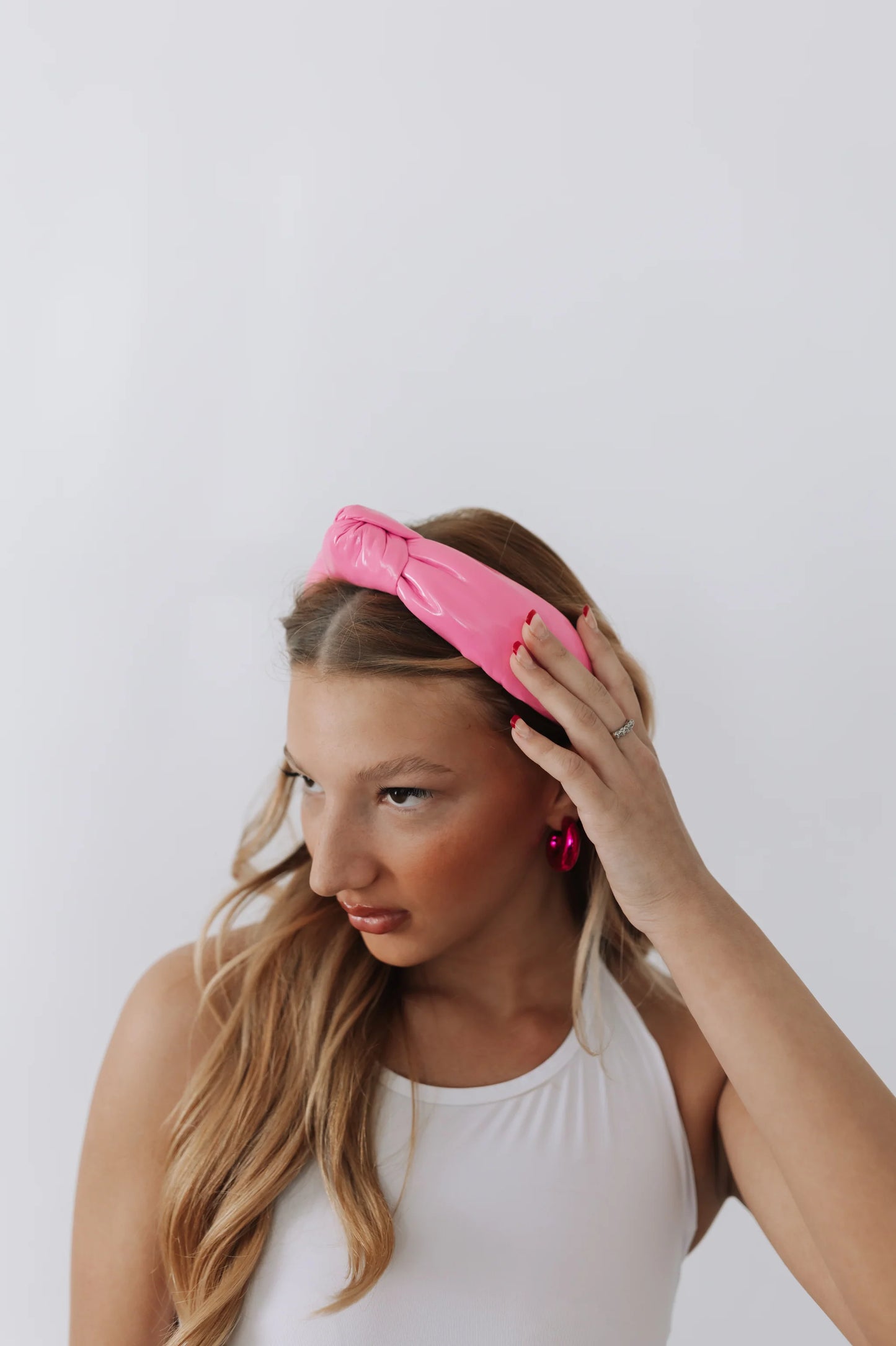 PATENT PINK HEADBAND