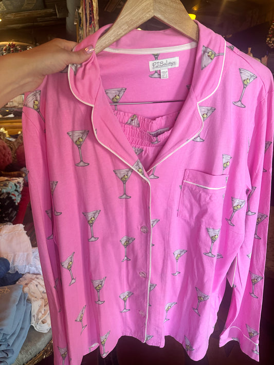 L/S PJ TOP MARTINI