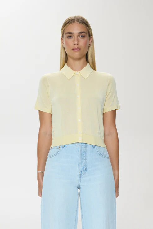 LUCCA POLO SHIRT PALE YELLOW