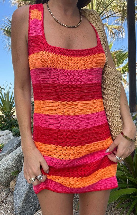 DAY TRIP DRESS OASIS STRIPE