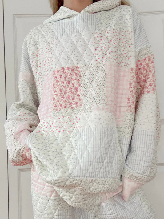 QUILTED PASTEL HOODIE