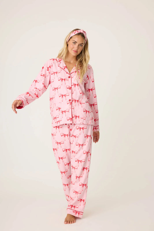 CANDY PINK BOW PJS