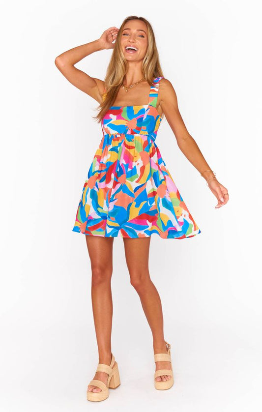 FLING MINI DRESS RAINBOW POP