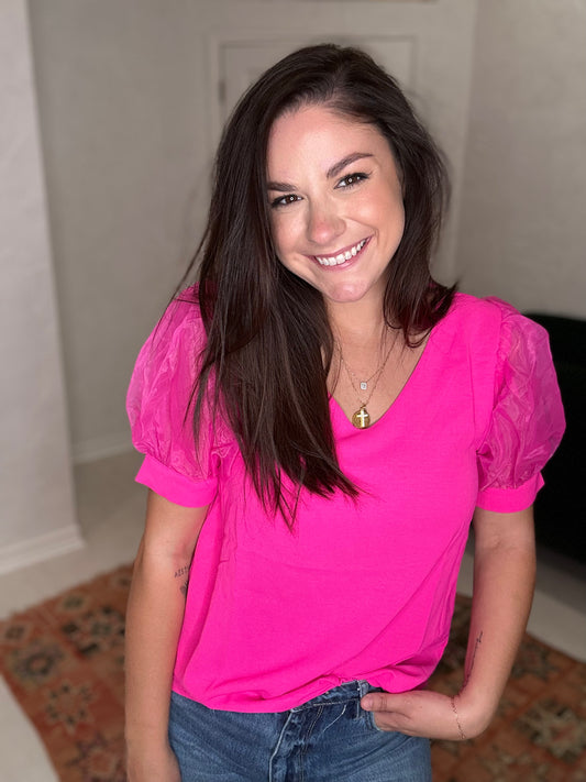 HOT PINK TOP