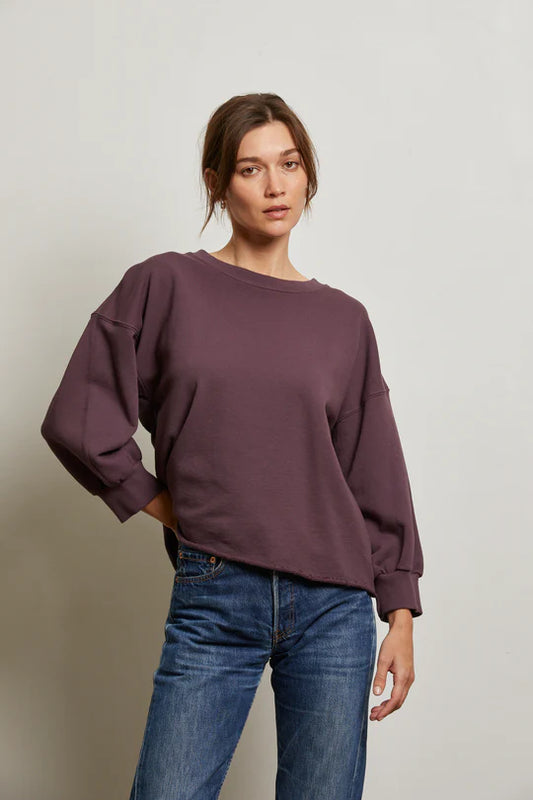 NIALL BUBBLE SLEEVE PLUM