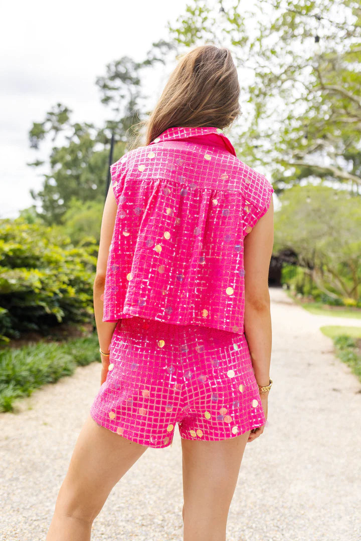 HOT PINK DAZZLE SHORTS