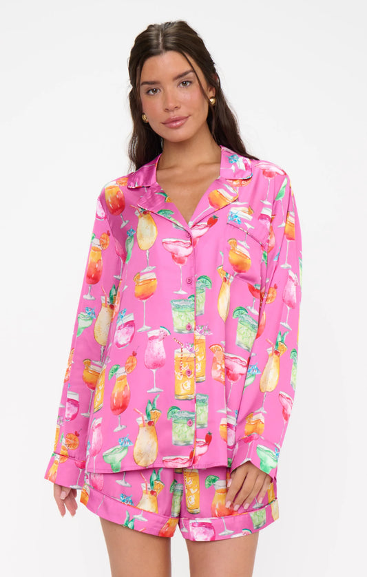 FAVORITE PJ SET PINK SUNSET COCKTAILS
